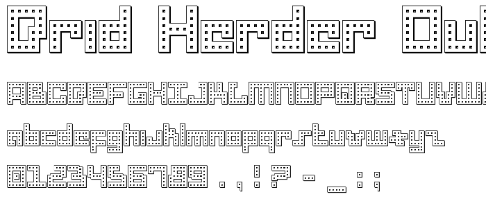 Drid Herder Outline font